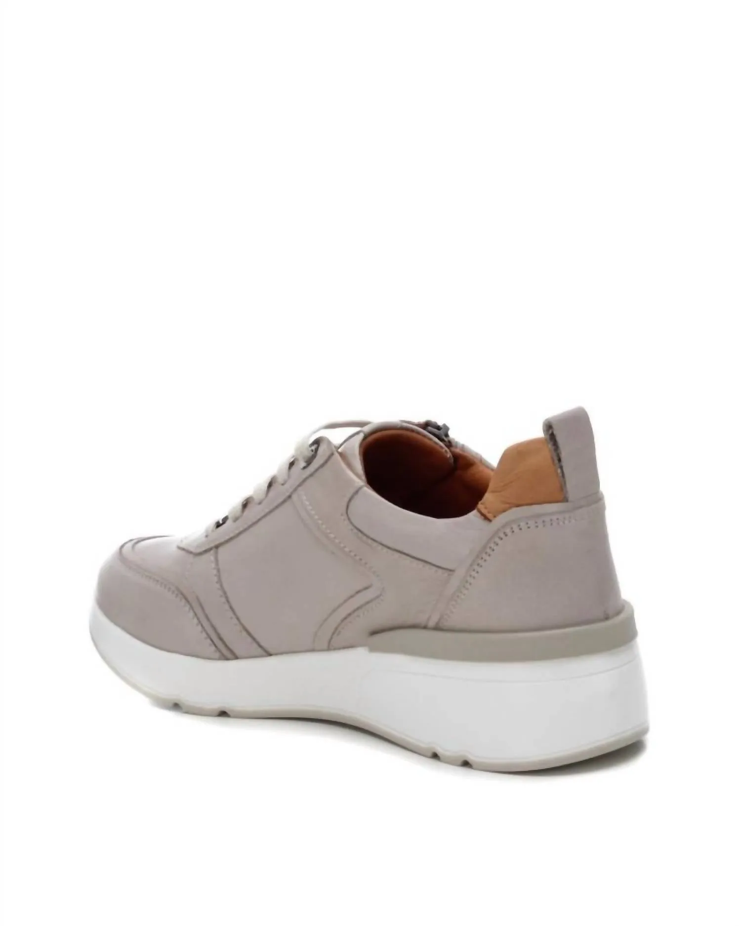 Women's Leather Sneakers In Ice