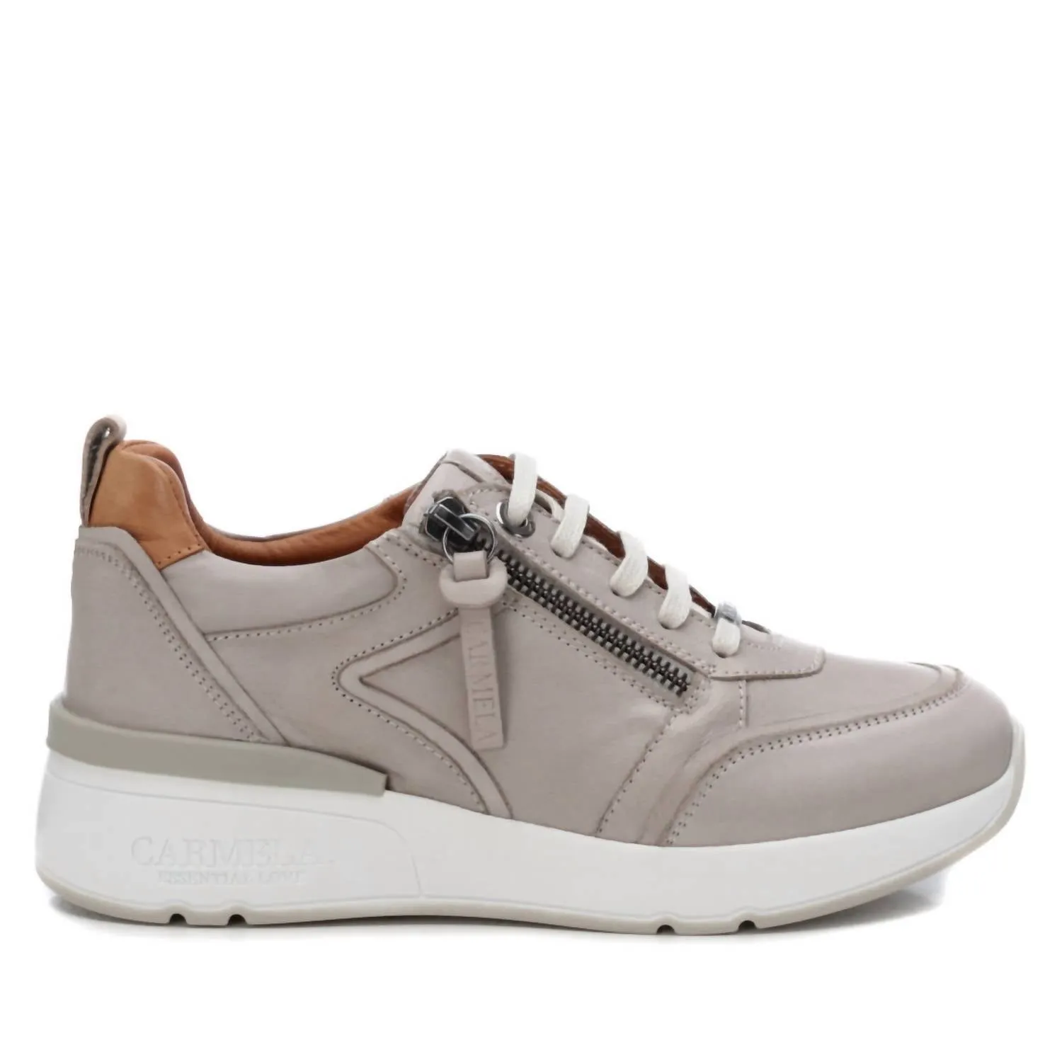 Women's Leather Sneakers In Ice