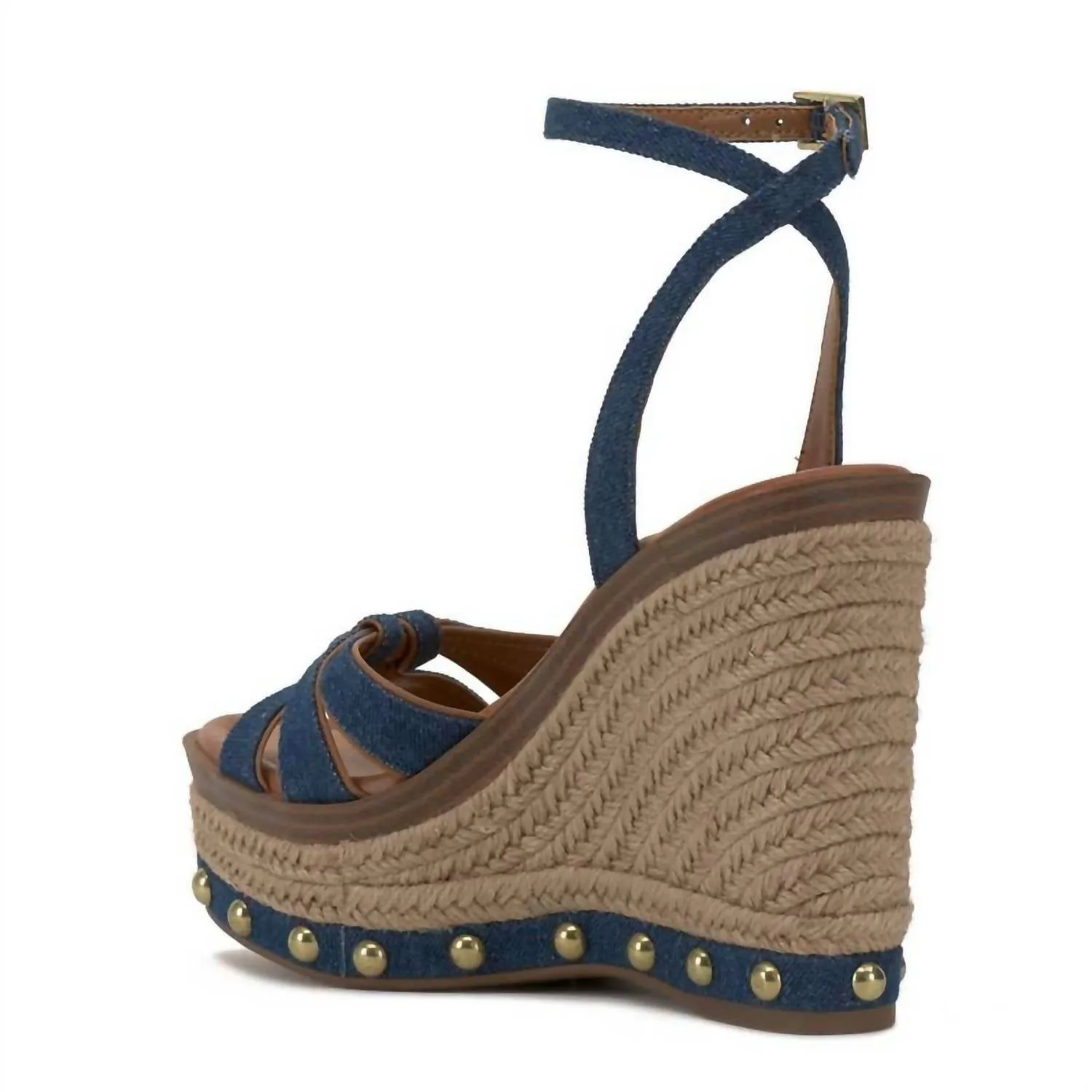 Women's Poula Wedge Sandals In Washed Indigo
