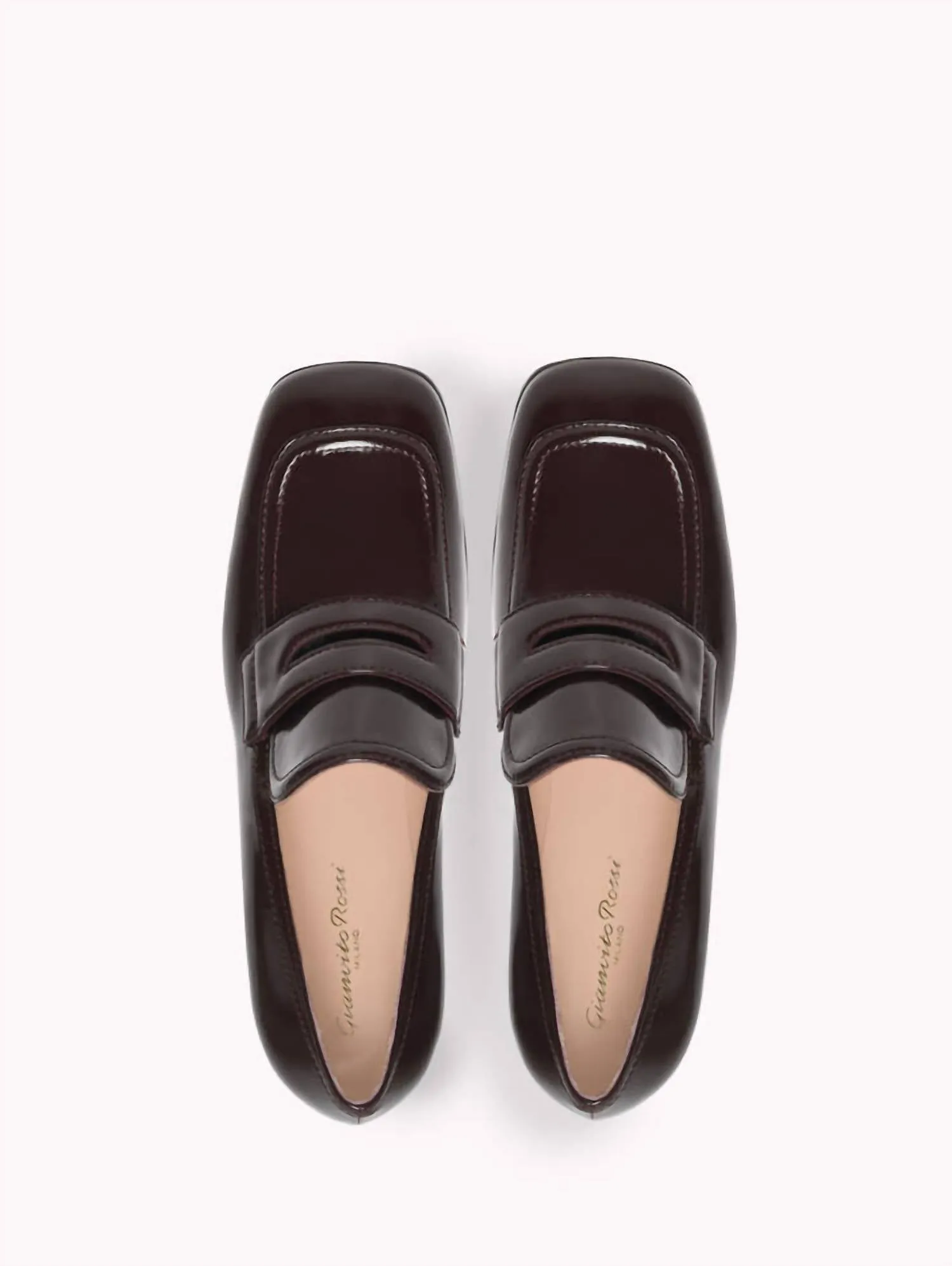Women's Rouen Platform Penny Loafers In Red Nappa