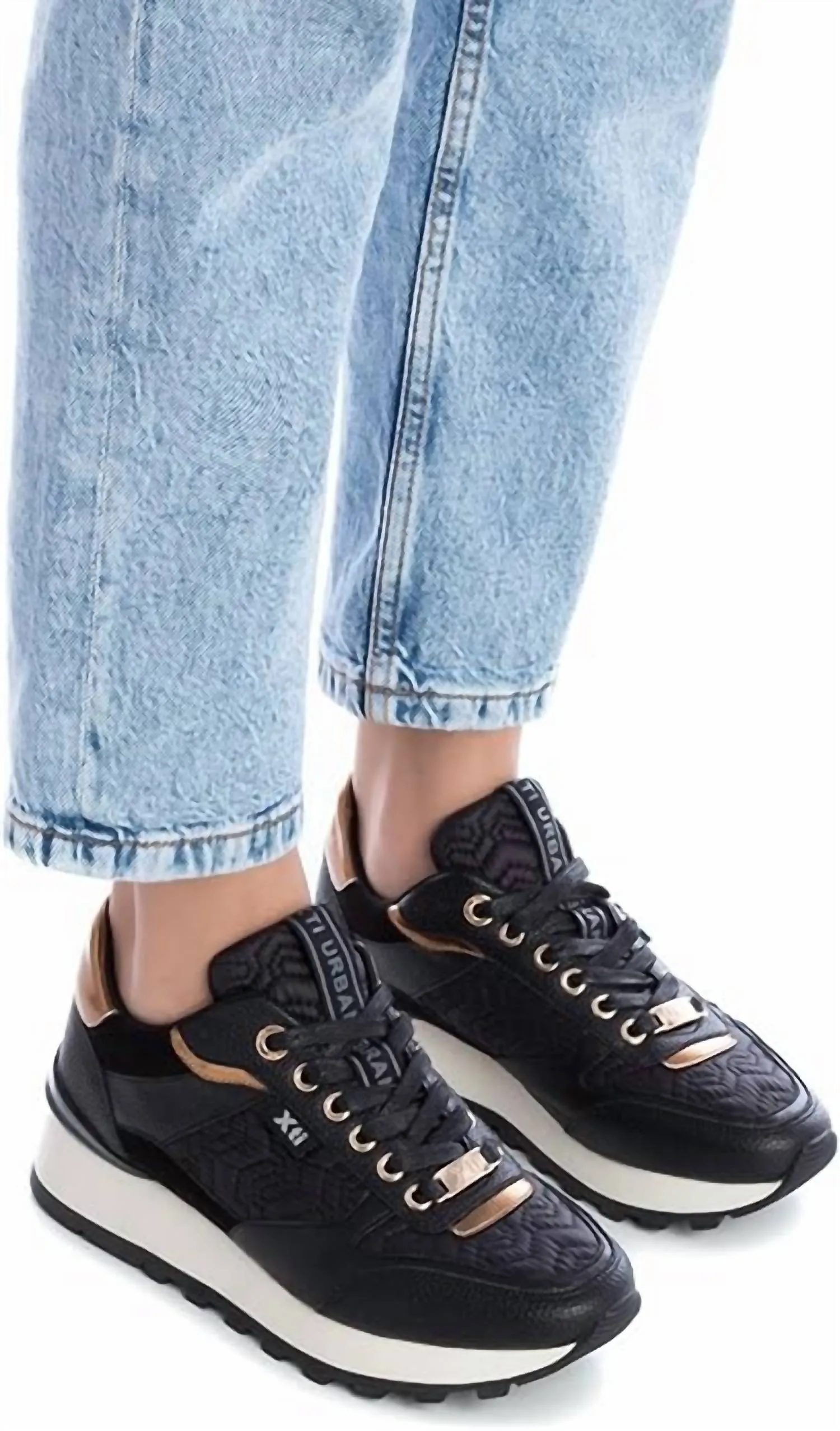 Women's Rubber Sneakers In Black