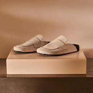 Women's Suede Slip On Loafer - Plaster