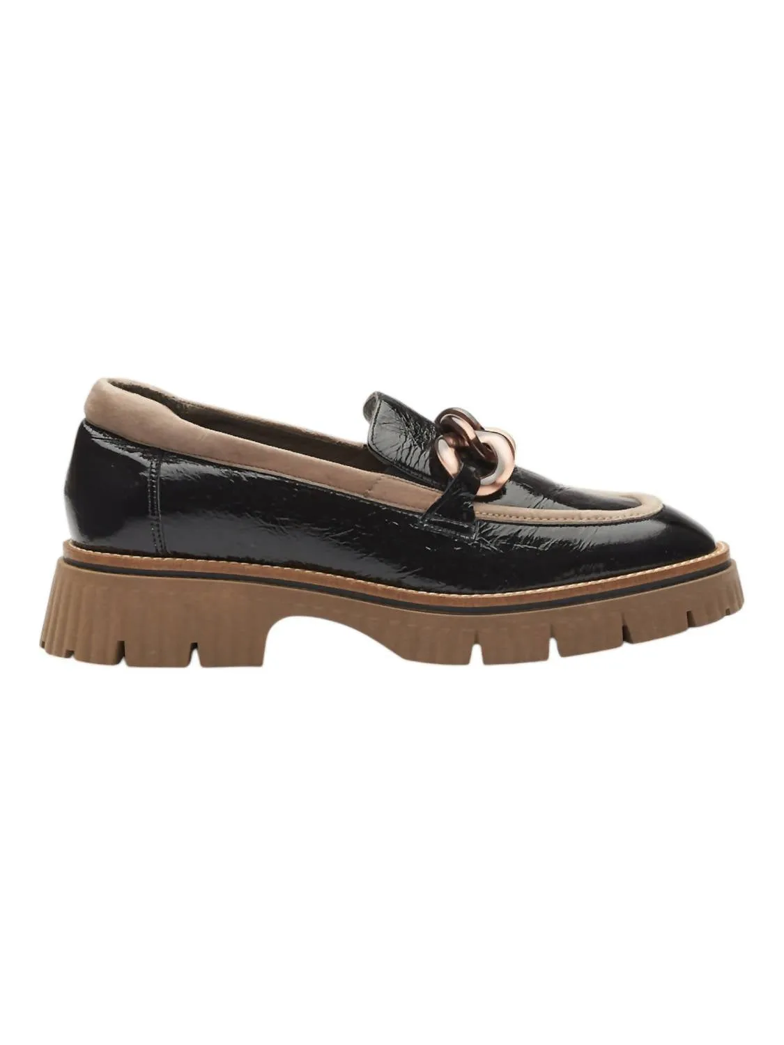Women's Valene Chunky Loafer In Black/taupe