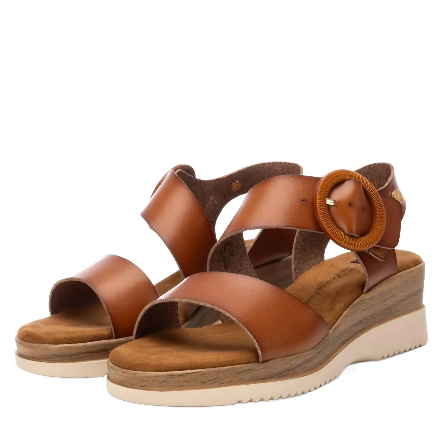 Women's Wedge Sandals In Camel