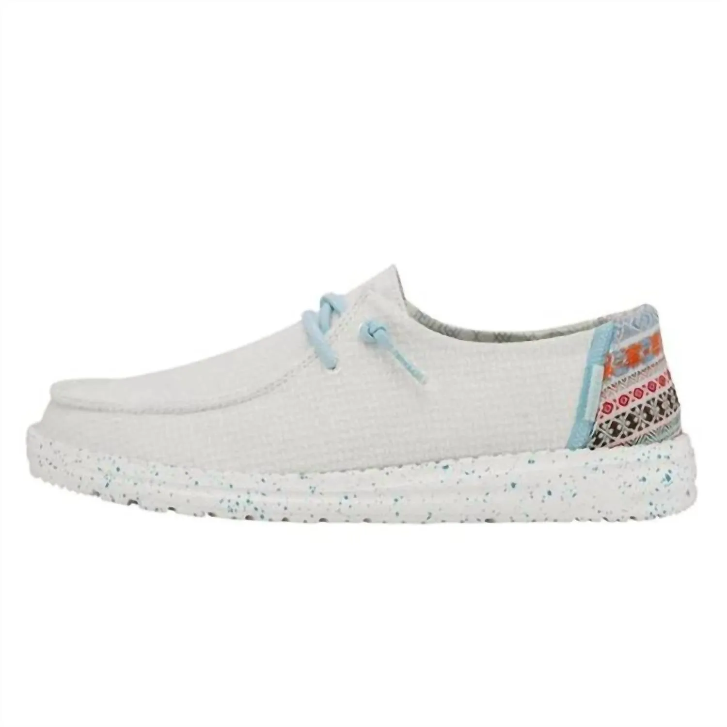 Women's Wendy Loafer In White Aztec